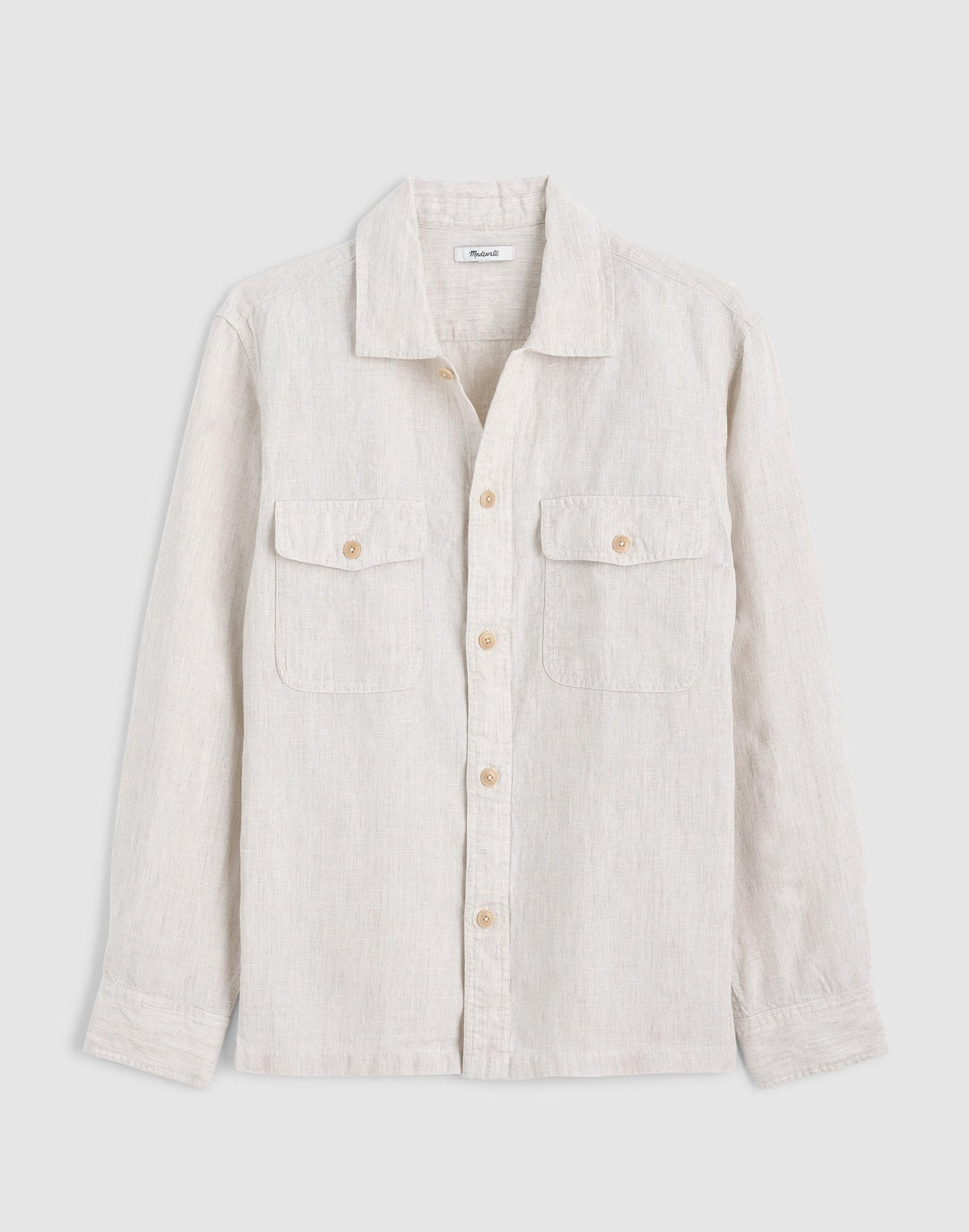 The Station Shirt in Linen Bleached | Madewell
