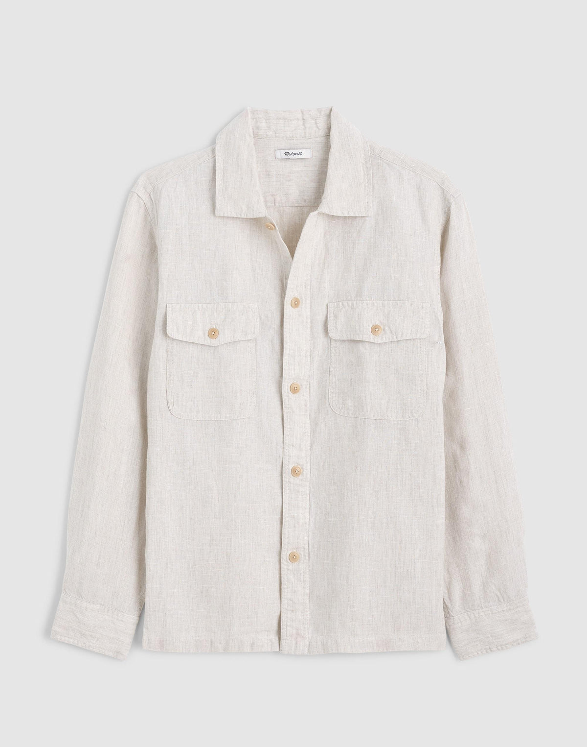 The Station Shirt in Linen Bleached | Madewell