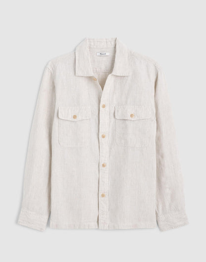 The Station Shirt in Linen Bleached | Madewell