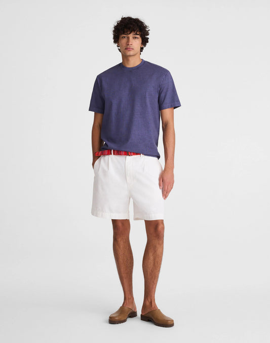 Pleated Chino Shorts in Uniform Twill Soft White | Madewell
