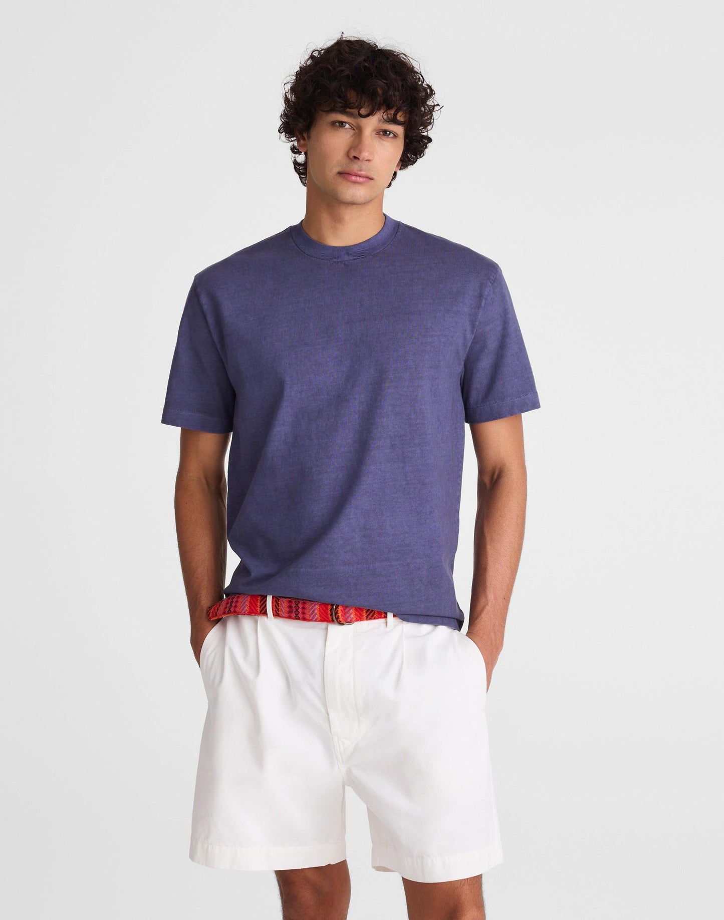 Pleated Chino Shorts in Uniform Twill Soft White | Madewell