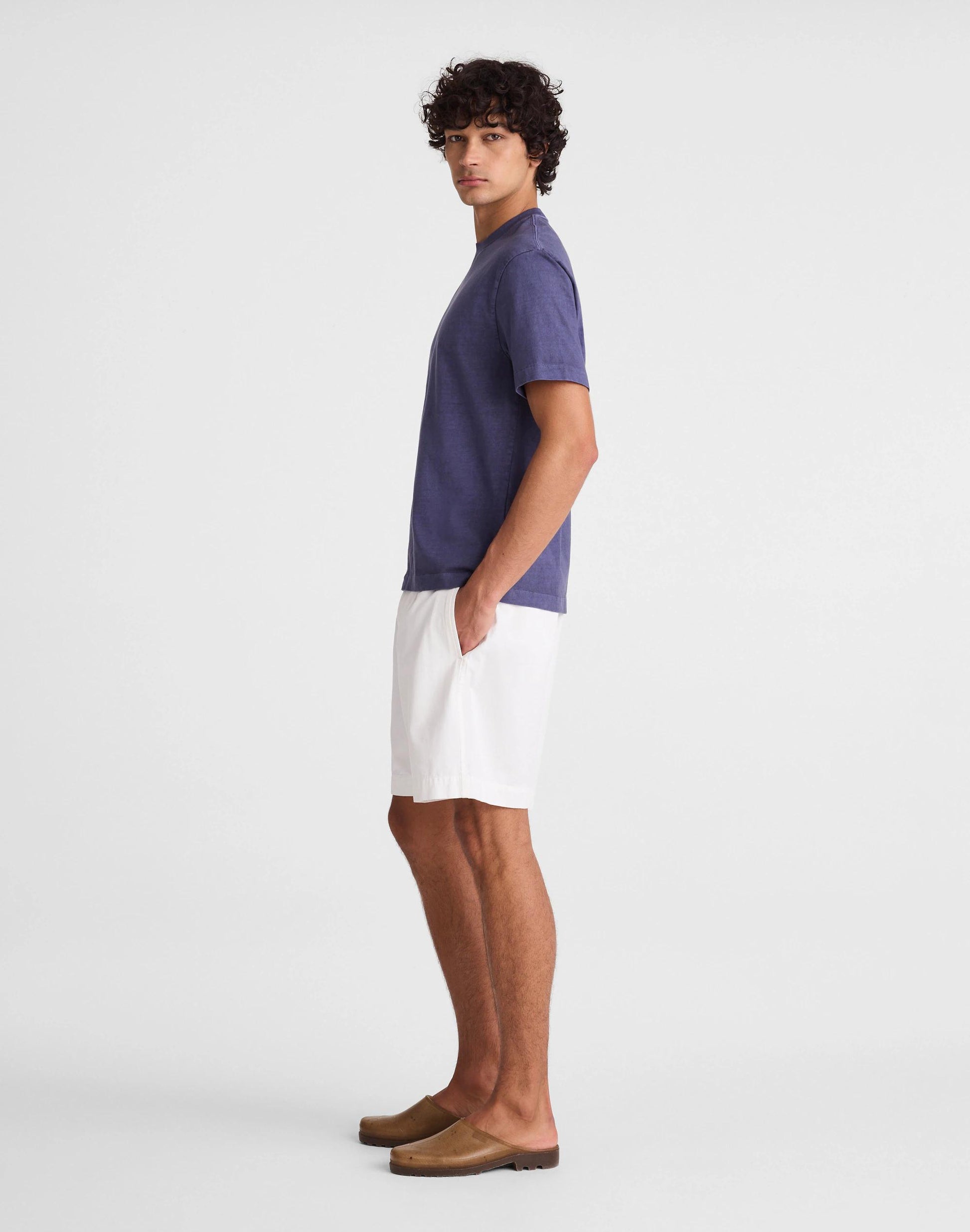 Pleated Chino Shorts in Uniform Twill Soft White | Madewell