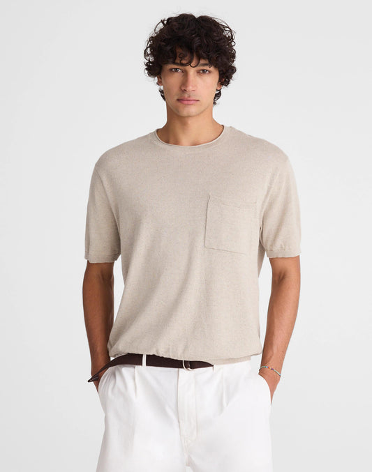 Rollneck Sweater Tee Heather Pale Pewter | Madewell