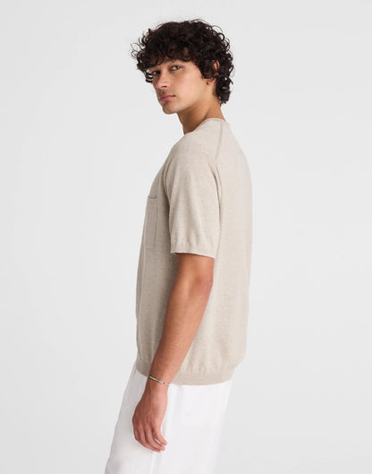 Rollneck Sweater Tee Heather Pale Pewter | Madewell