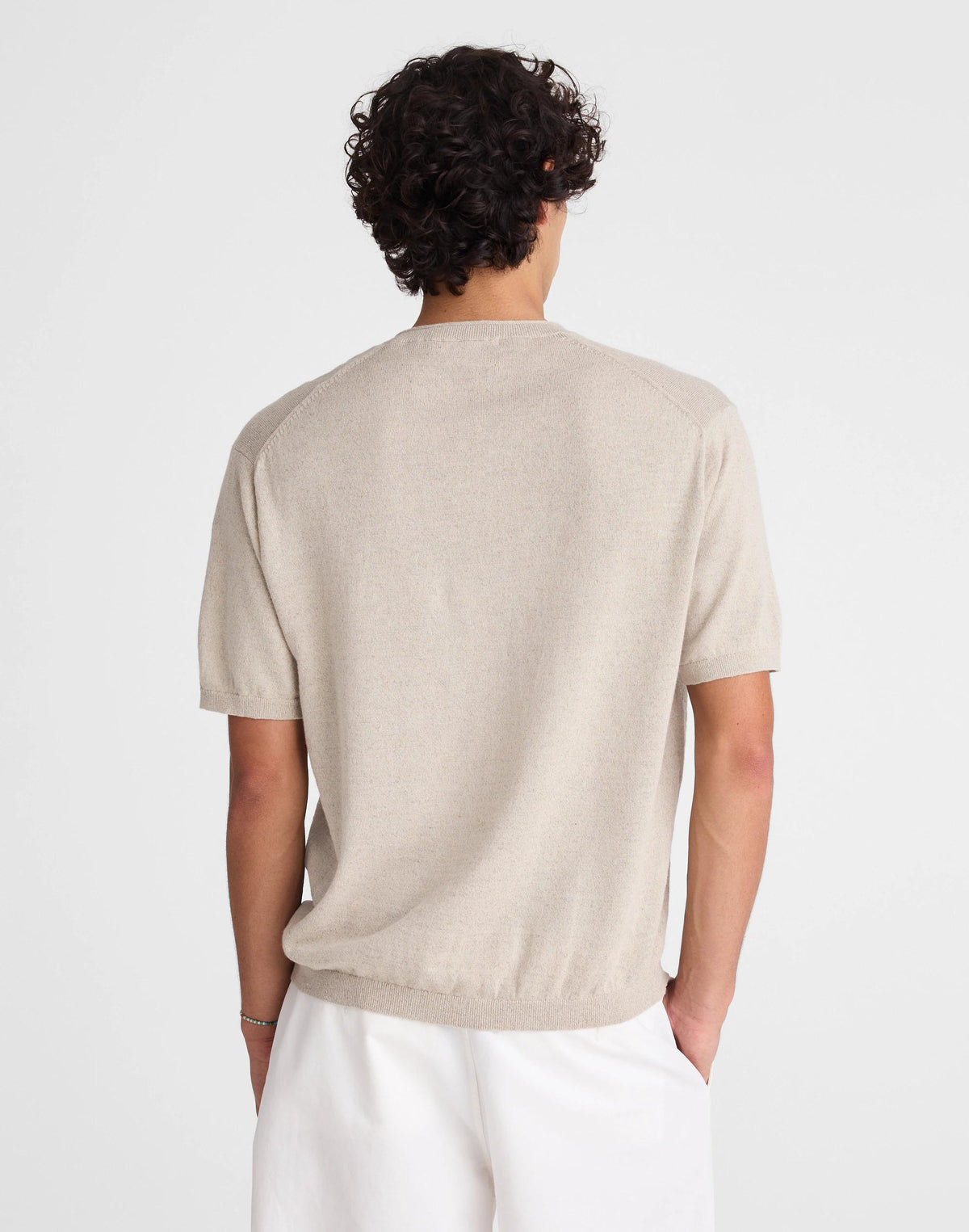 Rollneck Sweater Tee Heather Pale Pewter | Madewell