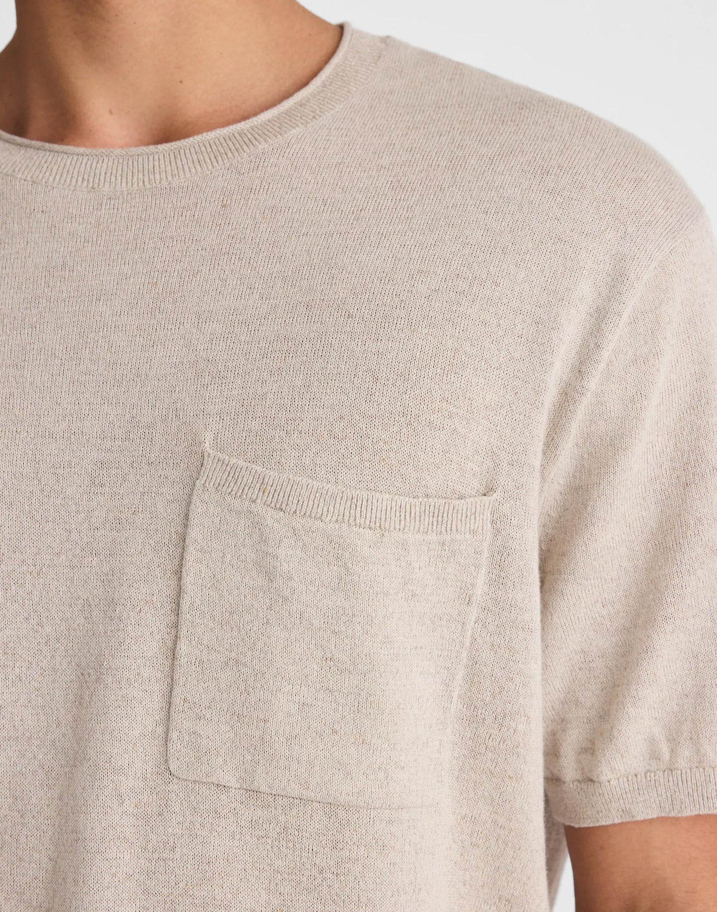 Rollneck Sweater Tee Heather Pale Pewter | Madewell