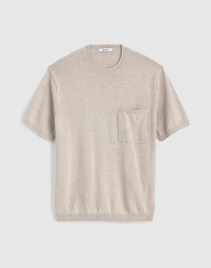 Rollneck Sweater Tee Heather Pale Pewter | Madewell