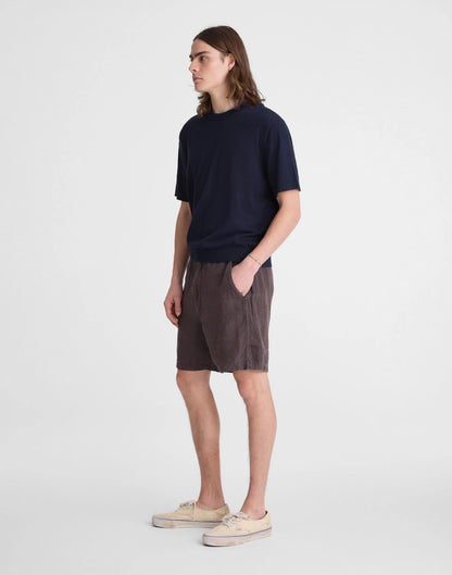 Pull-On Shorts in Linen Chocolate | Madewell