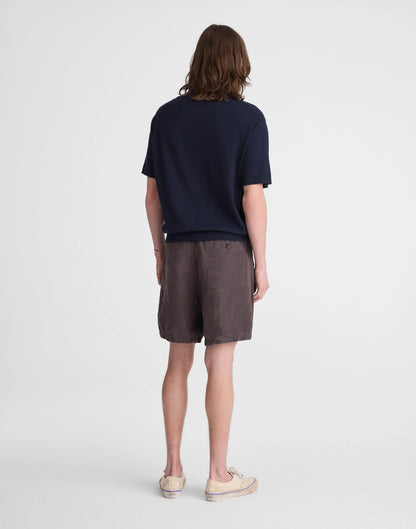 Pull-On Shorts in Linen Chocolate | Madewell
