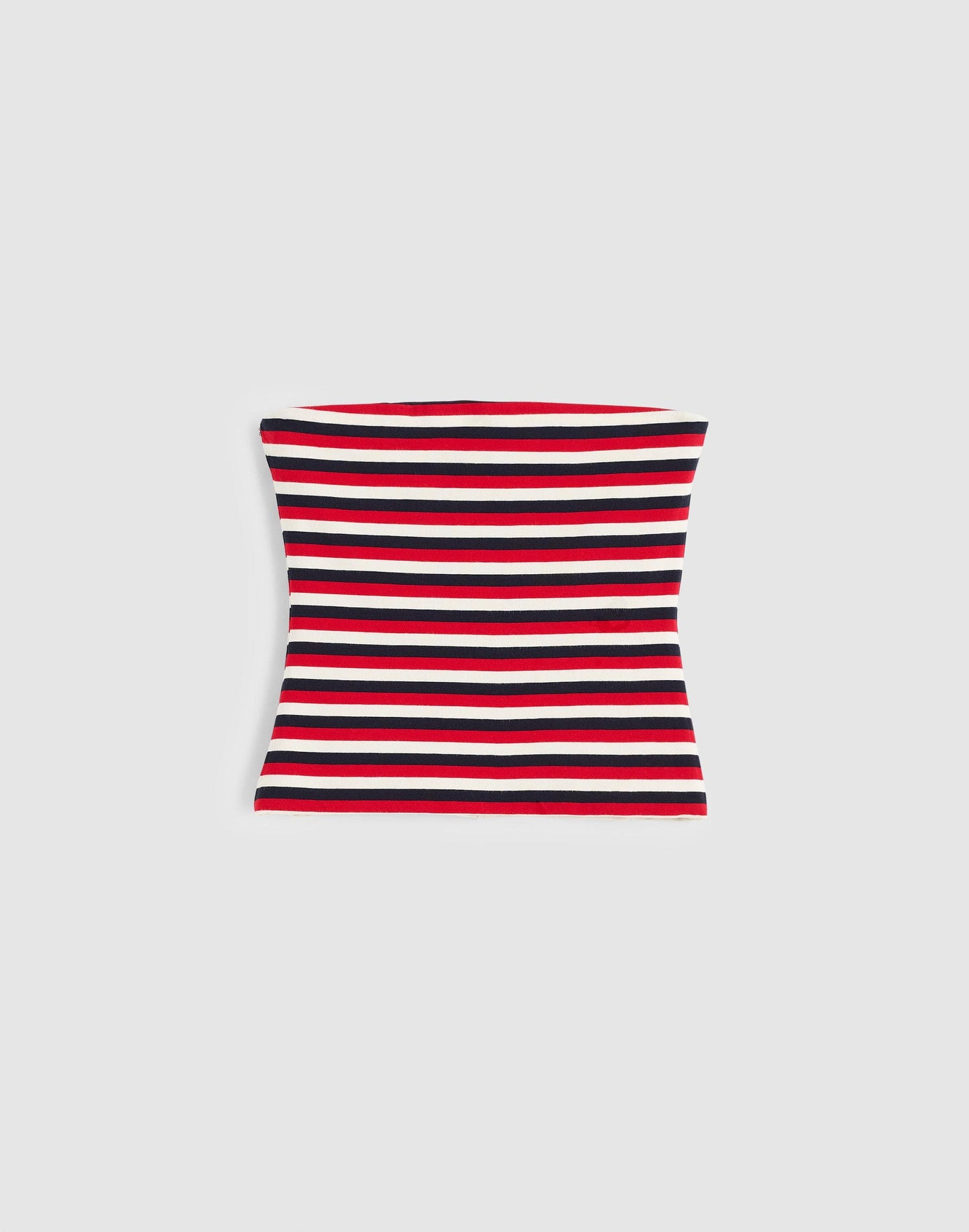 Knit Tube Top Varisty Red Tricolor Stripe | Madewell