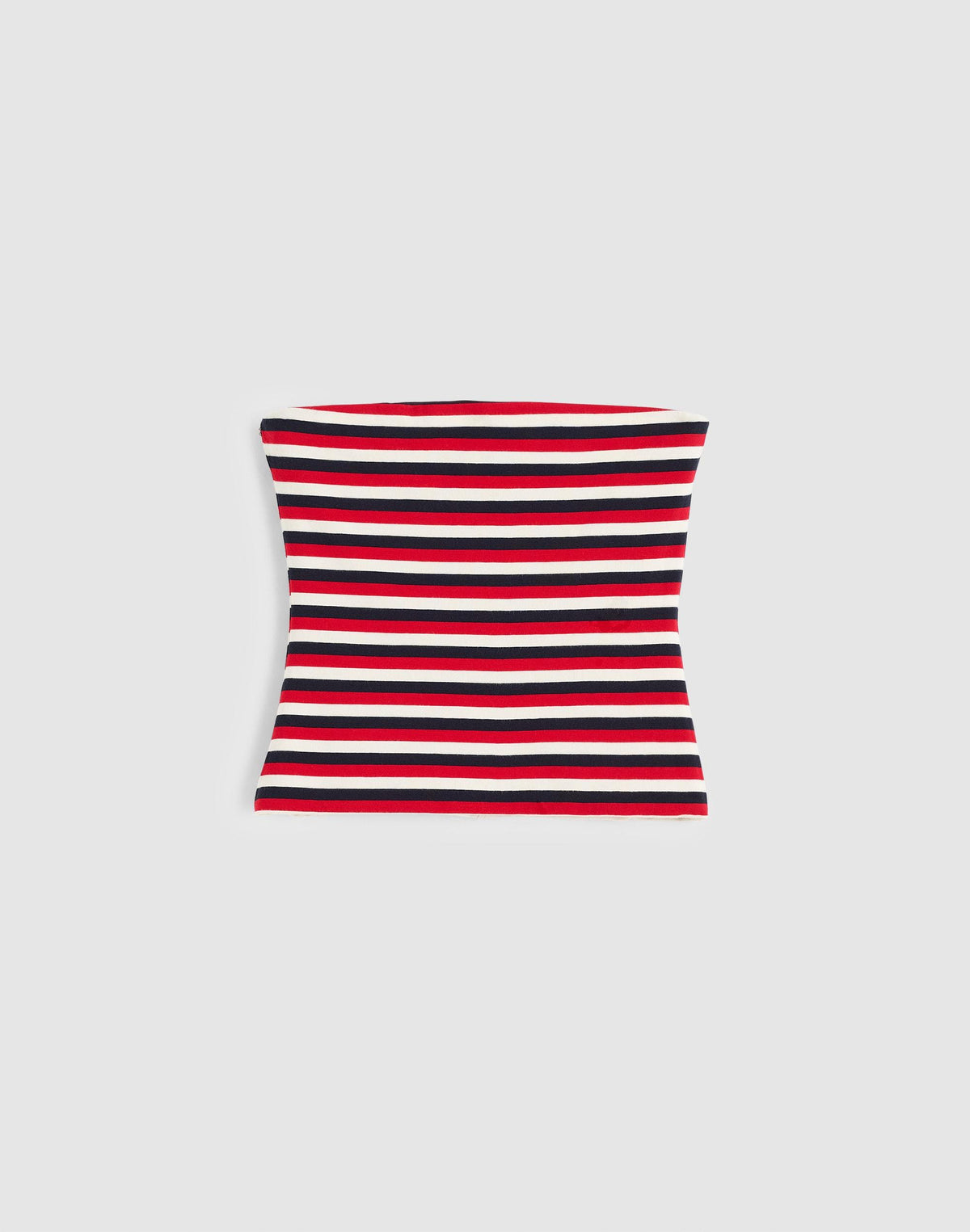 Knit Tube Top Varisty Red Tricolor Stripe | Madewell
