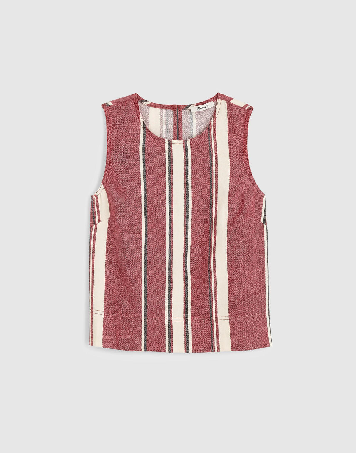 Shell Top in 100% Linen Red Currant | Madewell