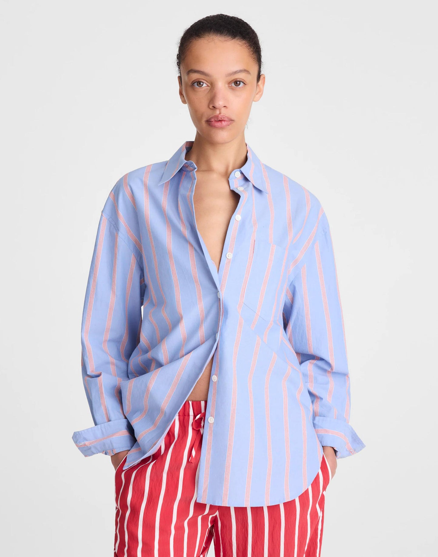 The Easy Shirt in Poplin Calm Blue | Madewell