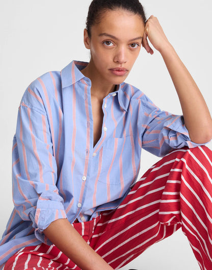 The Easy Shirt in Poplin Calm Blue | Madewell