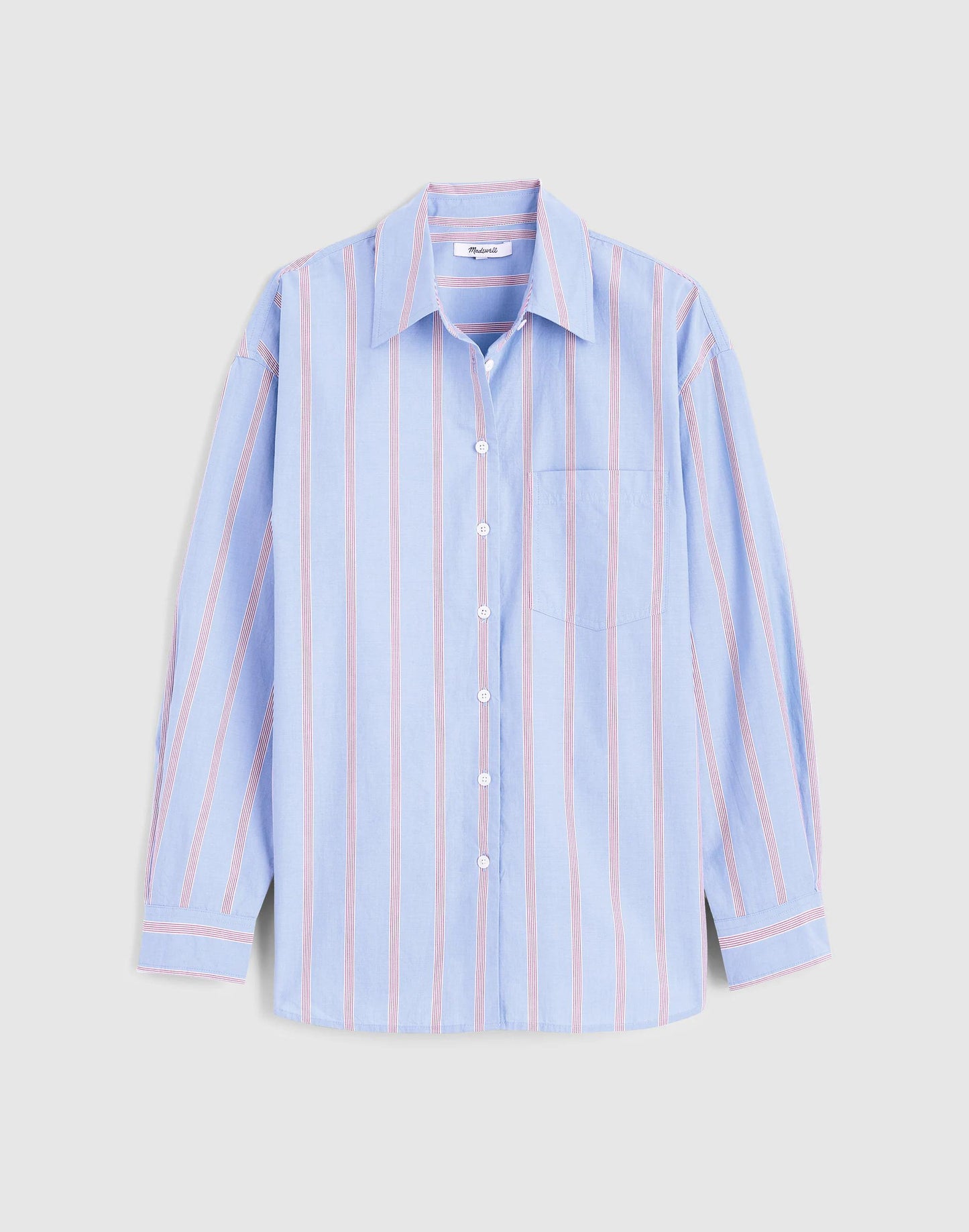 The Easy Shirt in Poplin Calm Blue | Madewell