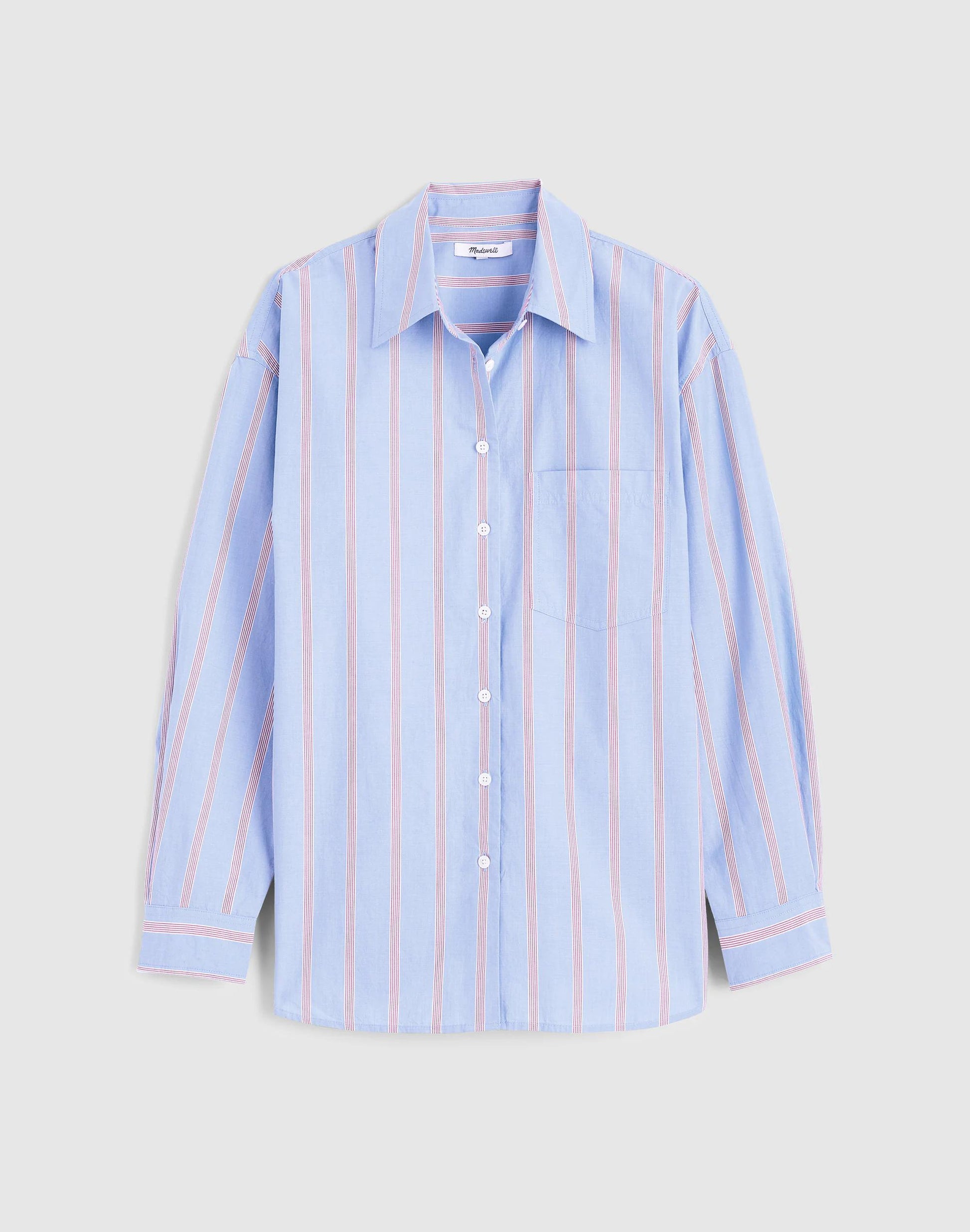 The Easy Shirt in Poplin Calm Blue | Madewell