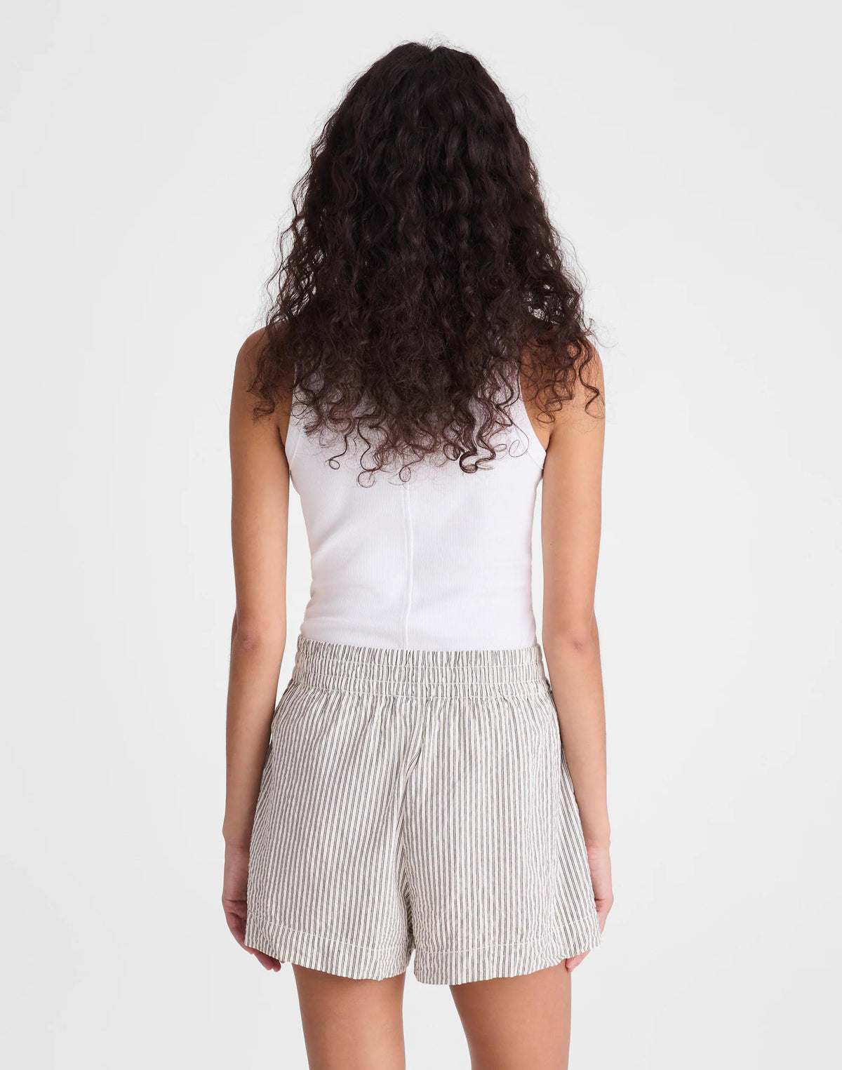 Pull-On Shorts Black Vintage Ivory Yarndye | Madewell