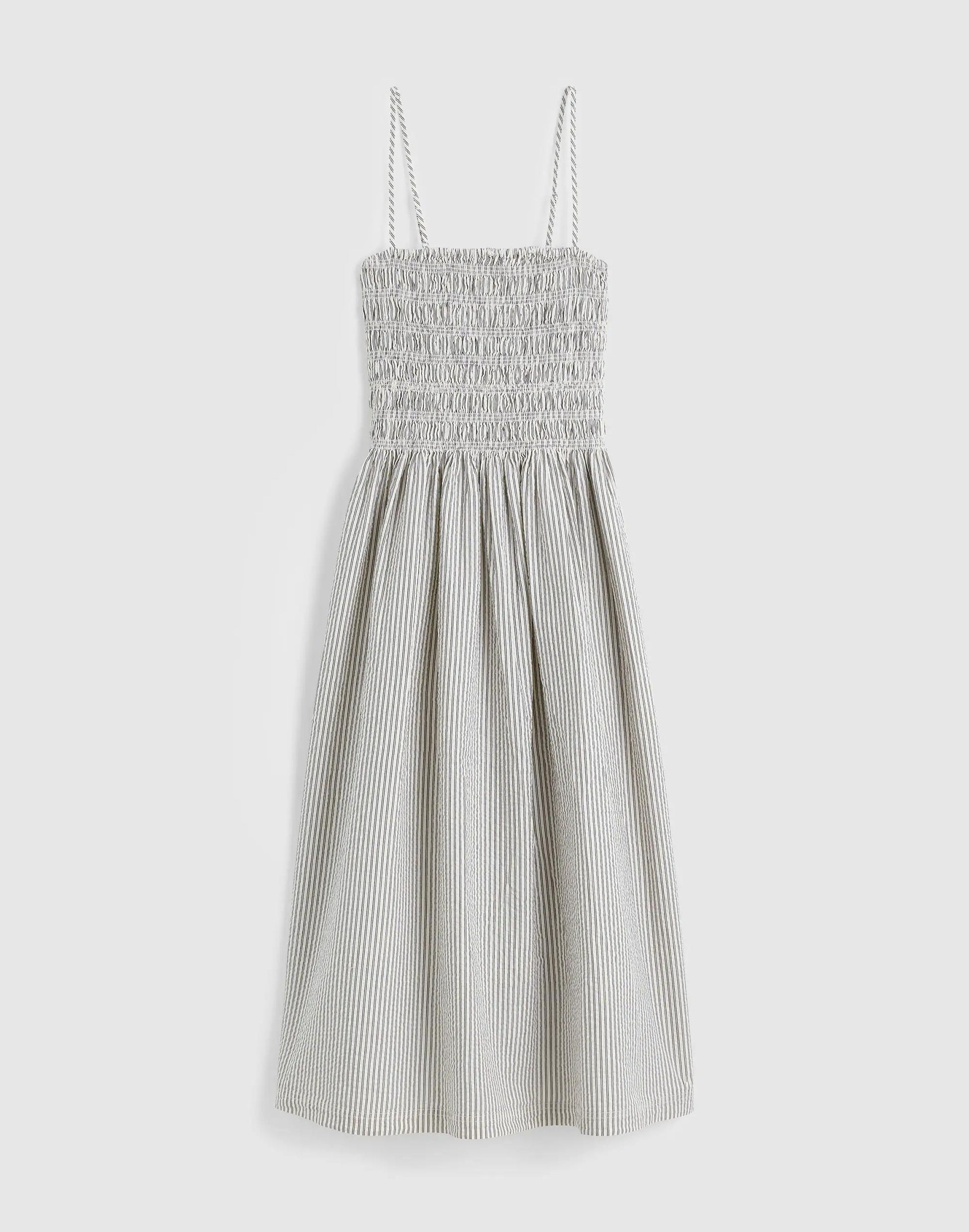 The Peyton Midi Dress Black Vintage Ivory Yarndye | Madewell