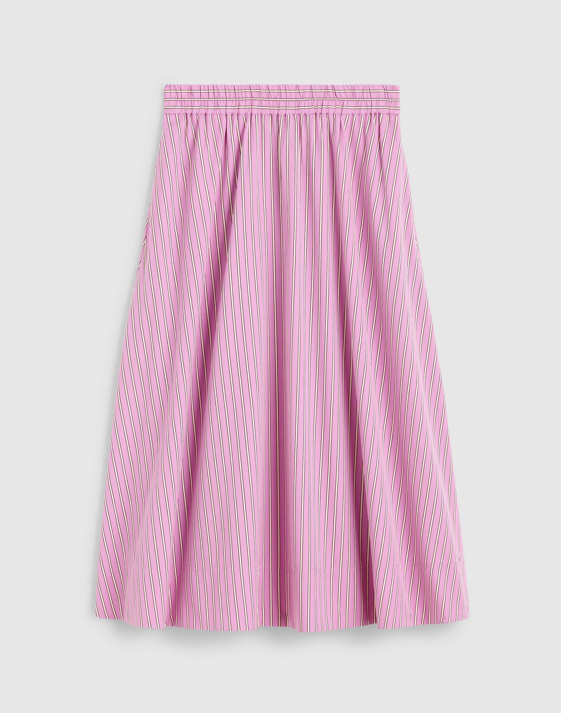 Midi Circle Skirt in Poplin Warm Wisteria | Madewell