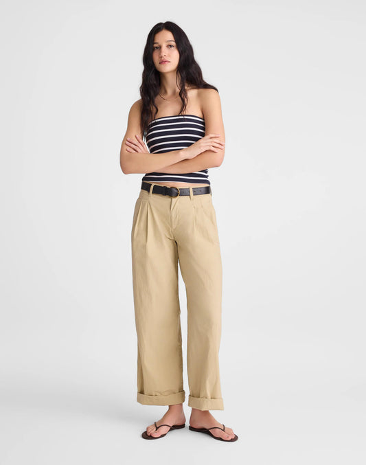 The Everyday Trouser in Poplin Fennel Seed | Madewell