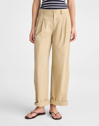 The Everyday Trouser in Poplin Fennel Seed | Madewell