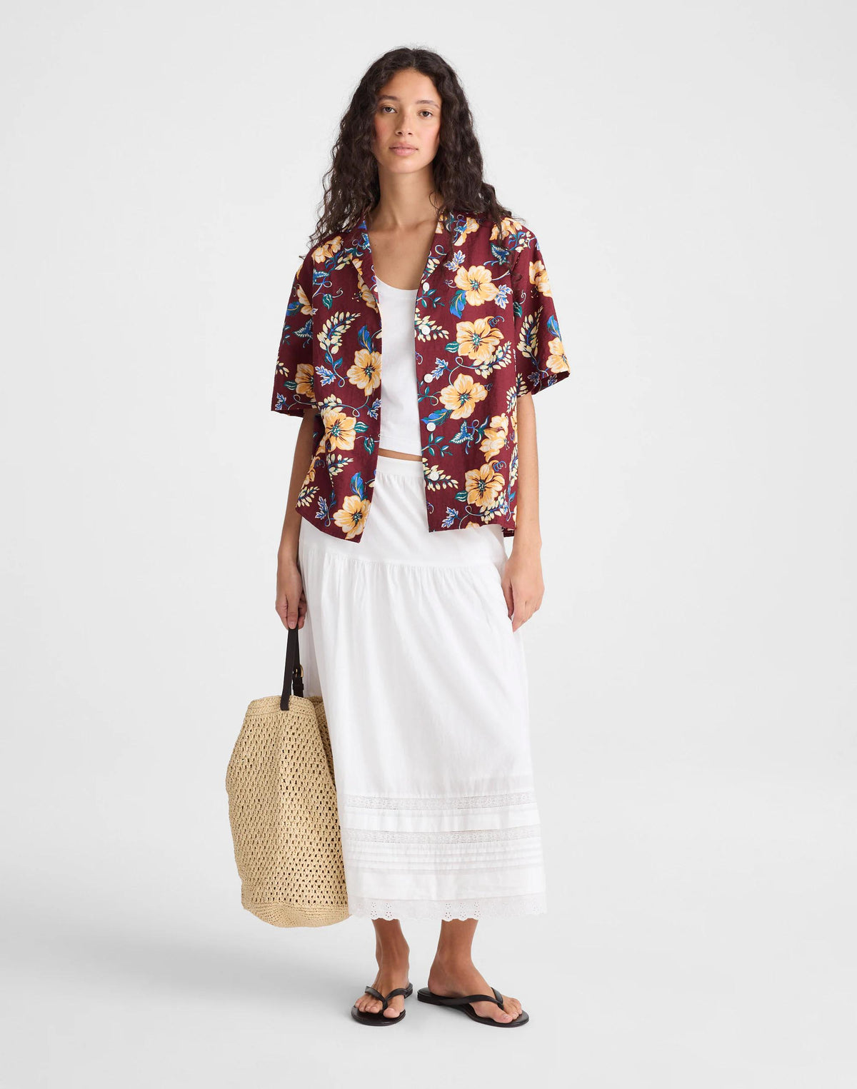 Relaxed Camp Shirt Dusty Merlot | Madewell