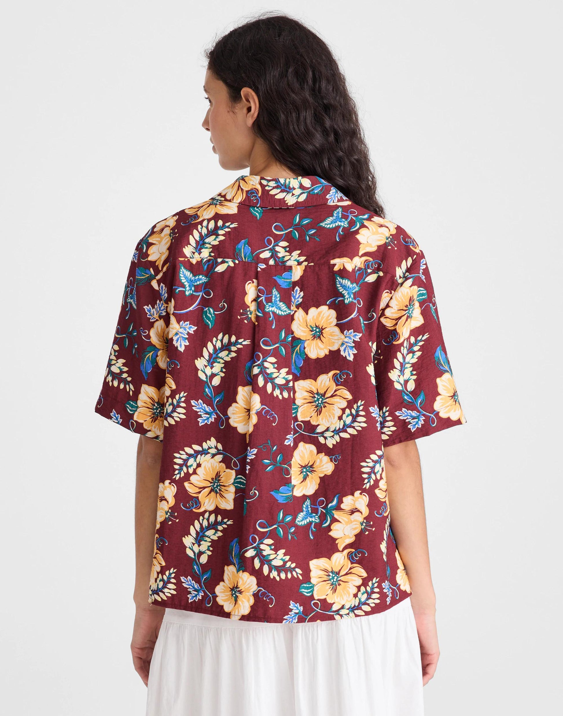 Relaxed Camp Shirt Dusty Merlot | Madewell