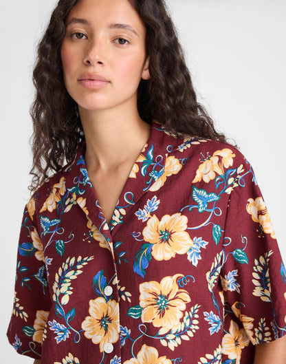 Relaxed Camp Shirt Dusty Merlot | Madewell
