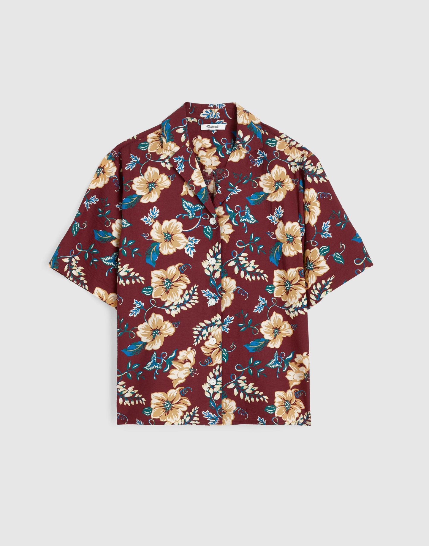 Relaxed Camp Shirt Dusty Merlot | Madewell