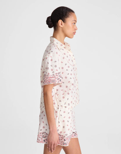 Patch-Pocket Boxy Shirt in Poplin Vintage Ivory | Madewell