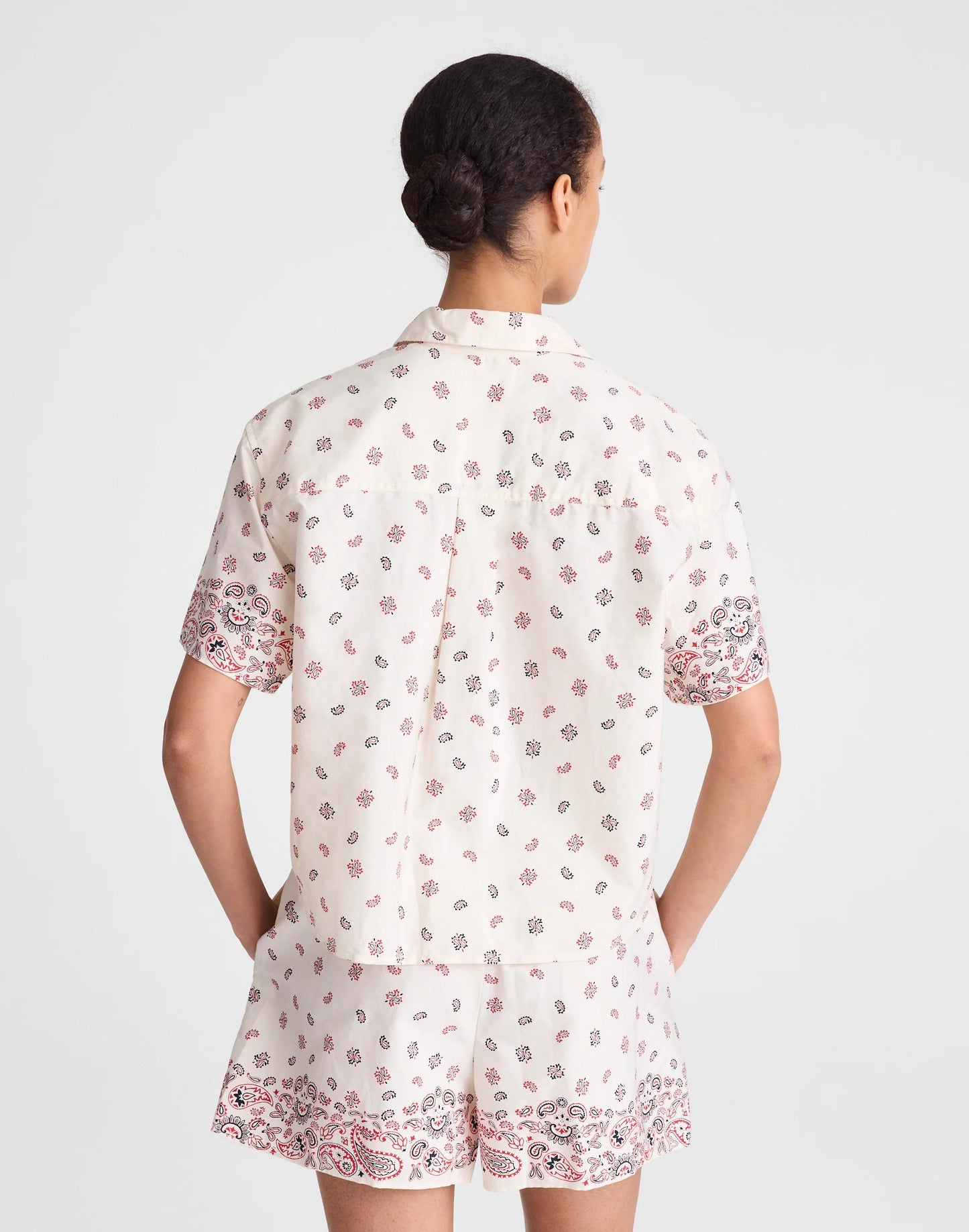 Patch-Pocket Boxy Shirt in Poplin Vintage Ivory | Madewell