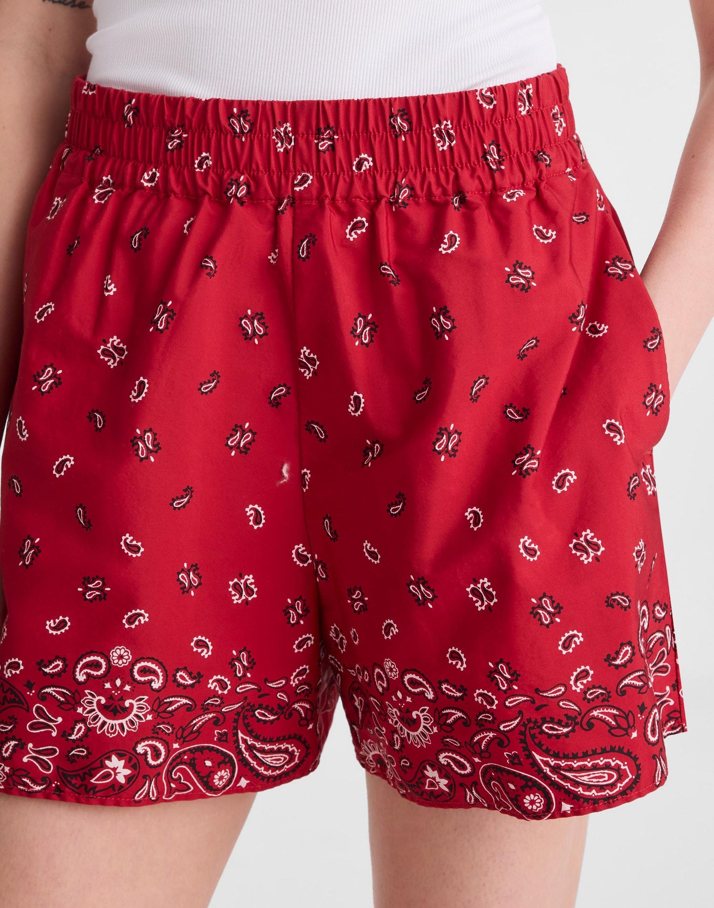 Pull-On Shorts Chili Pepper | Madewell