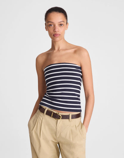 Knit Tube Top Navy | Madewell