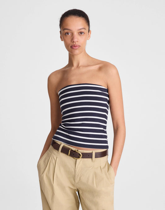 Knit Tube Top Navy | Madewell