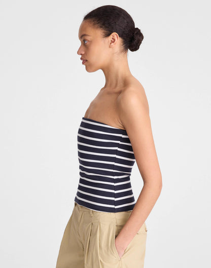 Knit Tube Top Navy | Madewell