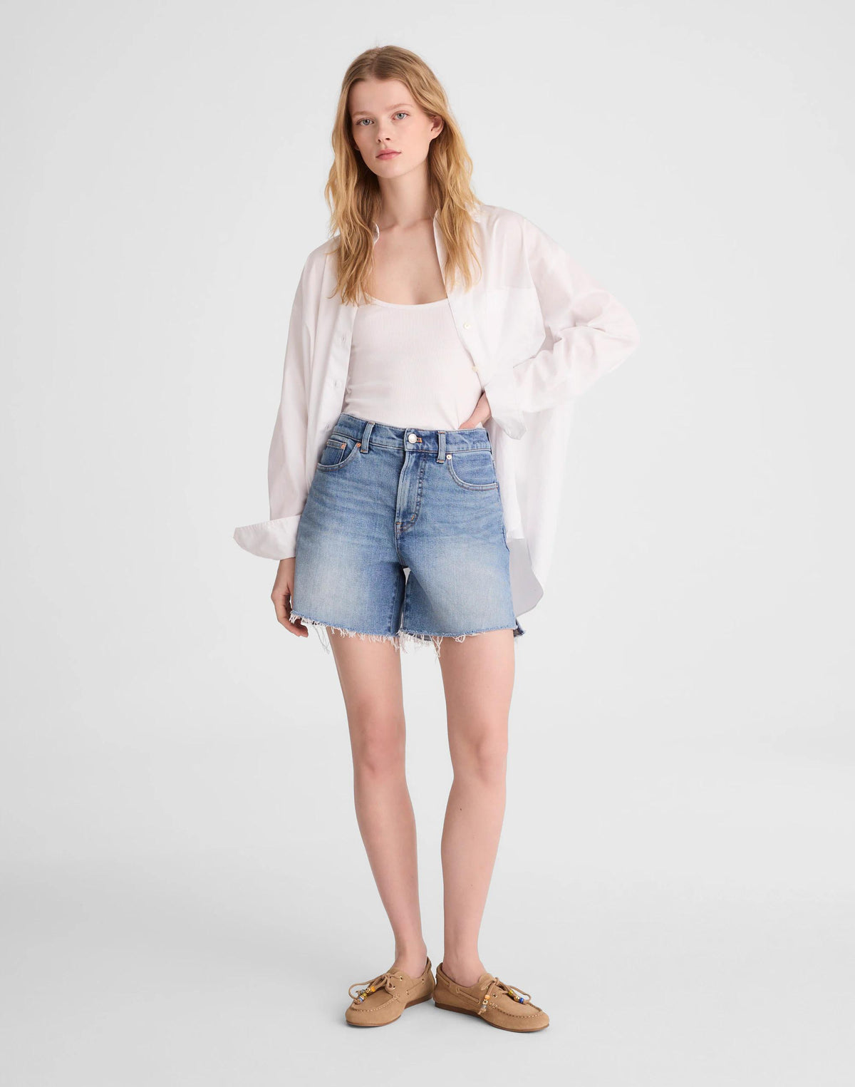 The Perfect Vintage Mid-Length Jean Short Midvale Wash | Madewell