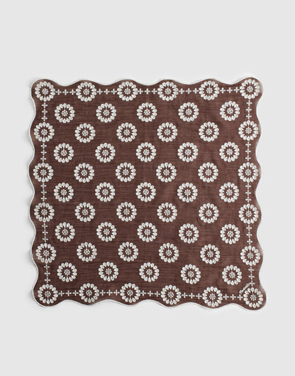 Organic Cotton Eyelet Bandana Dark Brown | Madewell