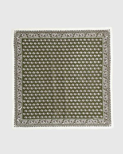 Organic Cotton Bandana Block Print Faded Ivy | Madewell
