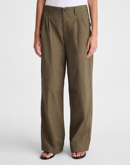 The Everyday Trouser in Poplin Faded Ivy | Madewell