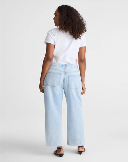 Curvy Low-Slung Baggy Crop Jeans in Foster Wash Foster Wash | Madewell