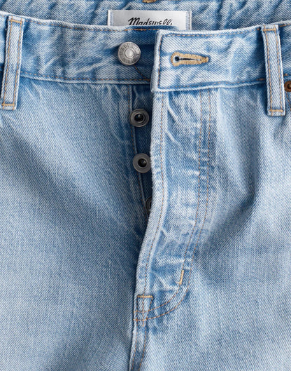 Curvy Low-Slung Baggy Crop Jeans in Foster Wash Foster Wash | Madewell