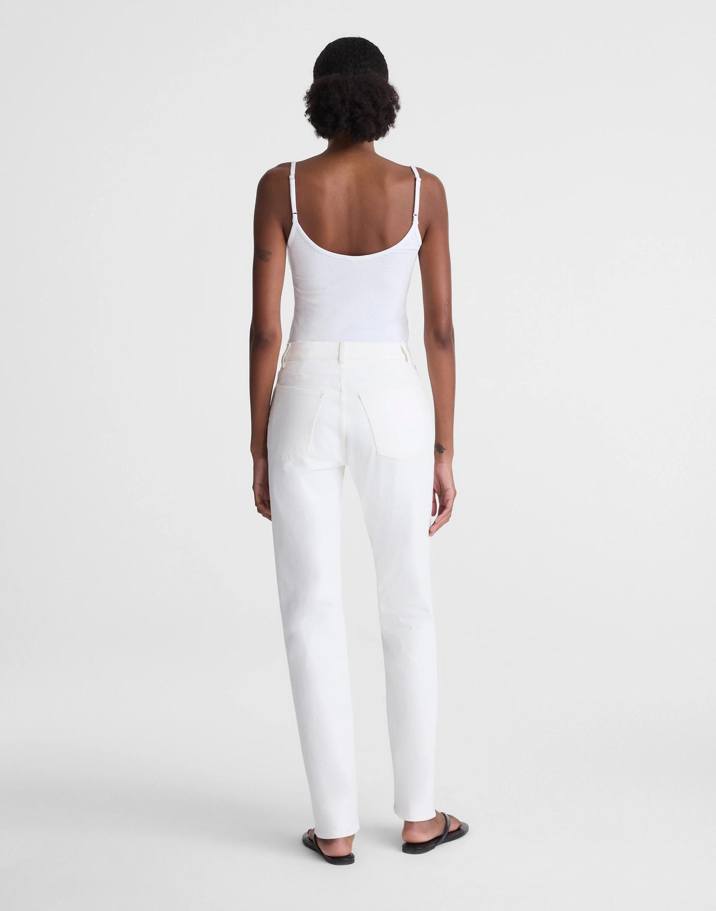 The Longline Straight Jean Tile White | Madewell