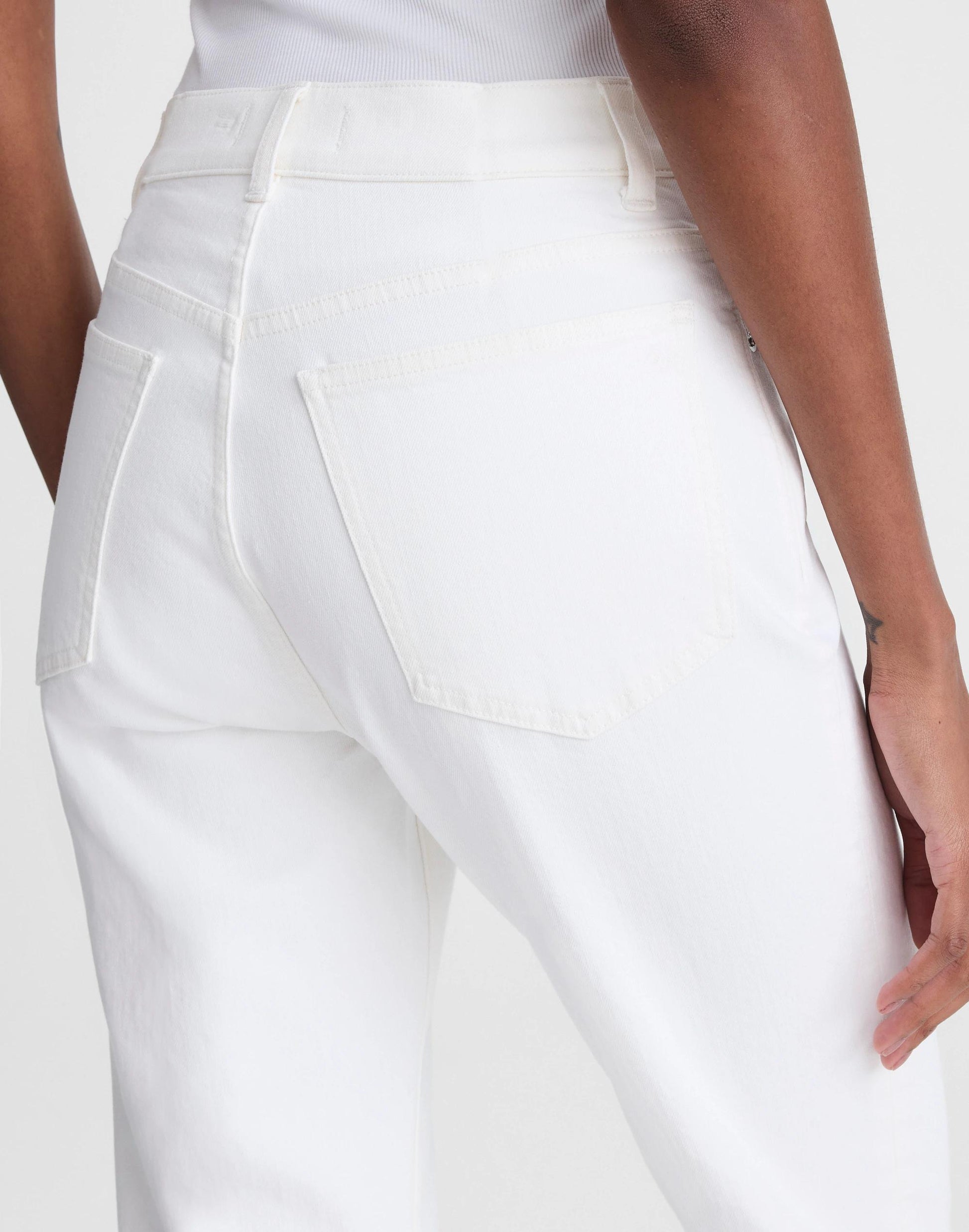 The Longline Straight Jean Tile White | Madewell