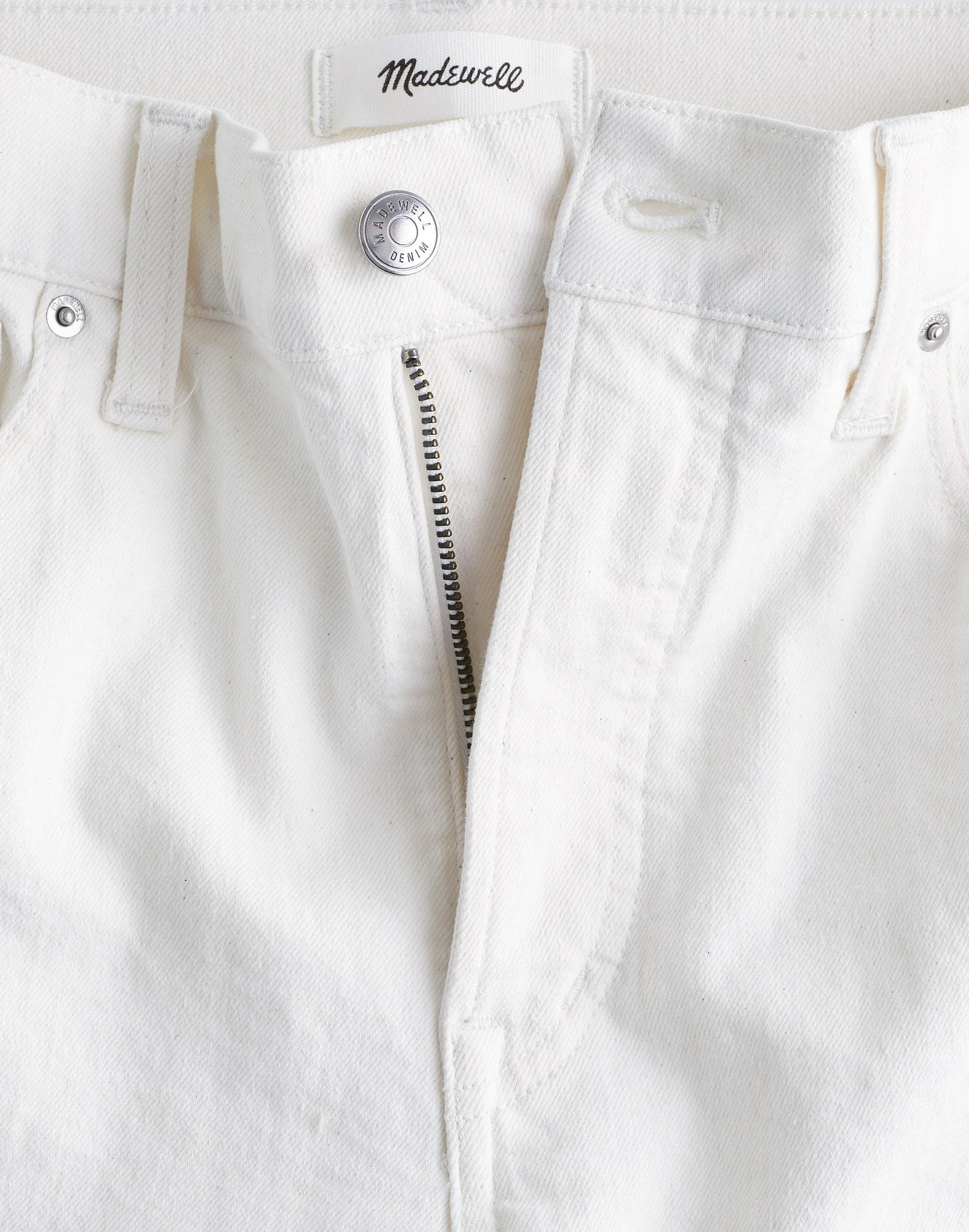 The Longline Straight Jean Tile White | Madewell