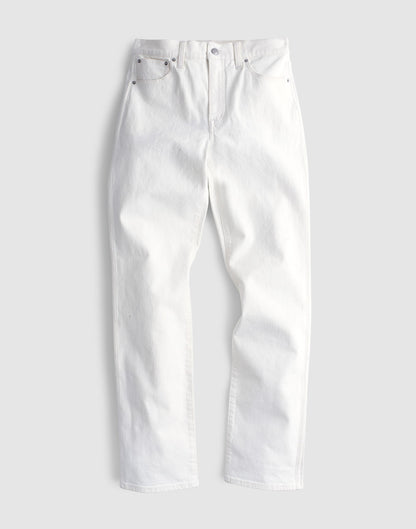 The Longline Straight Jean Tile White | Madewell
