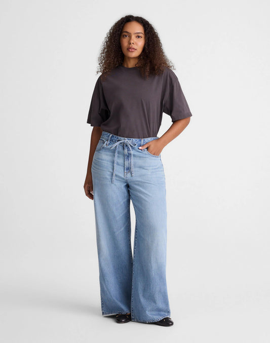 The Curvy Ultimate Wide-Leg Jean in Airy Denim Raebrook Wash | Madewell