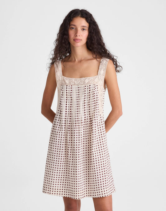 The Sophie Mini Dress Vintage Ivory | Madewell