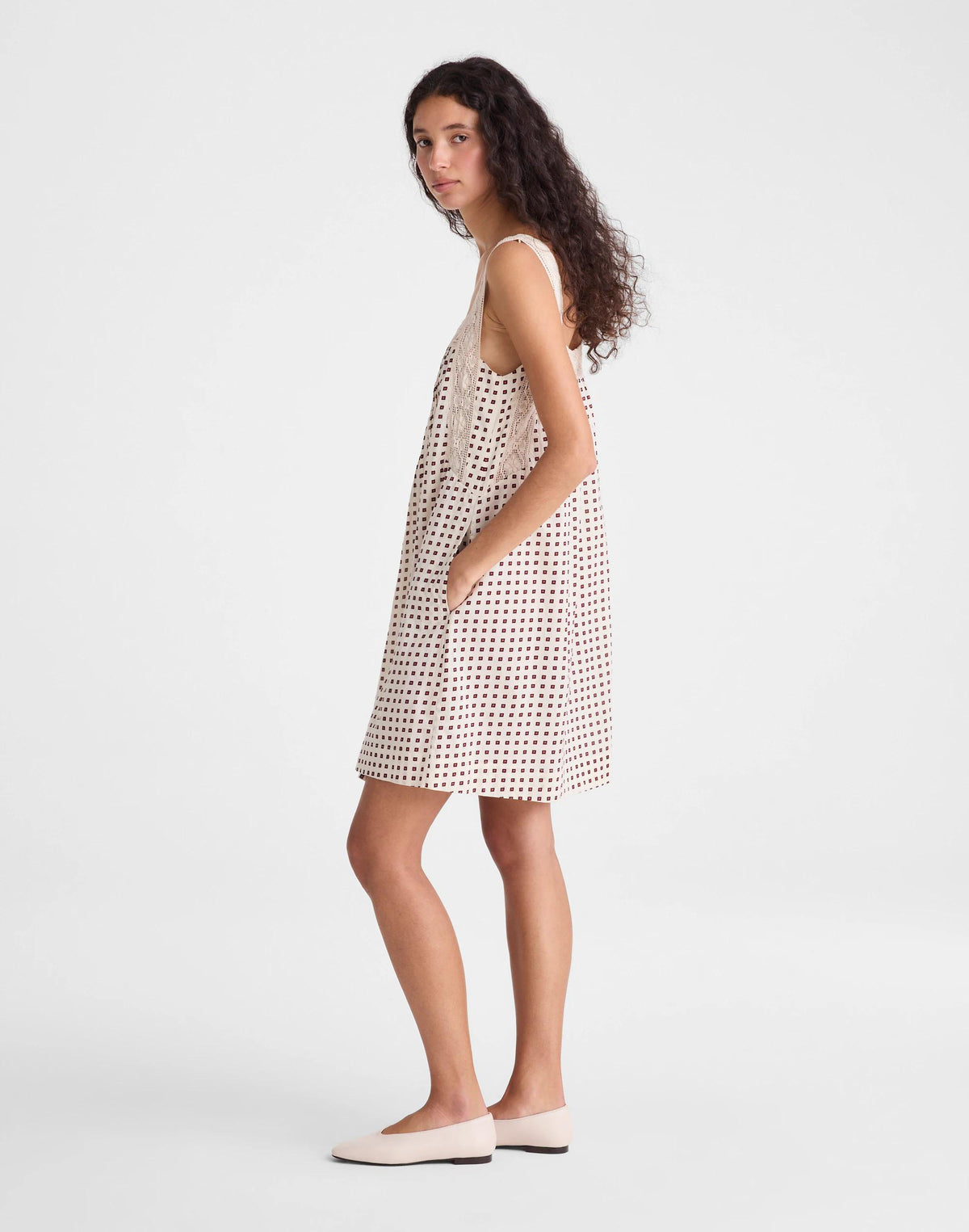 The Sophie Mini Dress Vintage Ivory | Madewell