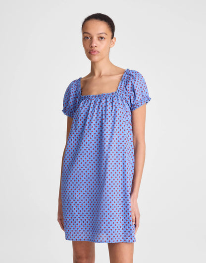 The Chateau Mini Dress Calm Blue | Madewell