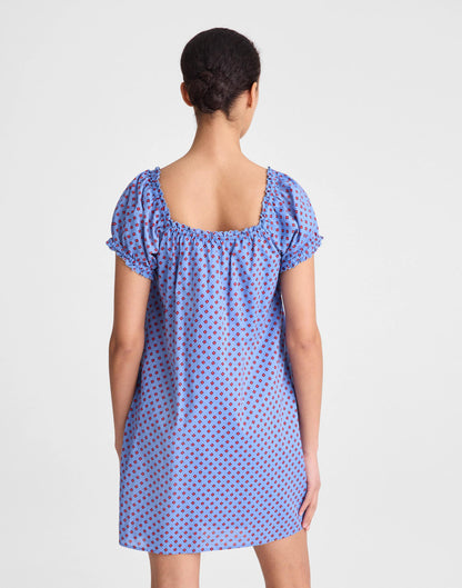The Chateau Mini Dress Calm Blue | Madewell